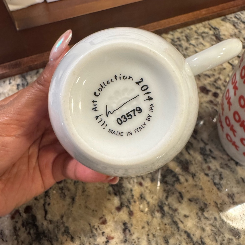 OK Patterned Mug Set - Picture 3 of 4